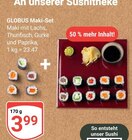 Aktuelle Lachs Angebote bei GLOBUS in Siegen (Universitätsstadt) Aktuelles Maki-Set Angebot bei GLOBUS in Siegen (Universitätsstadt) ab 3,99 €