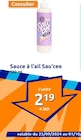 Promo Sauce à l'ail à 2,19 € dans le catalogue Action à Saint-M'Hervé