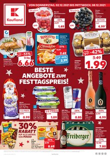 Kaufland Prospekt für Erkner mit 44 Seiten Kaufland Prospekt für Erkner: BESTE ANGEBOTE ZUM FESTTAGSPREIS!, 44 Seiten, 02.12.2021 - 08.12.2021