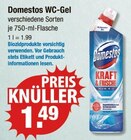 WC-Gel im V-Markt Prospekt WC-Gel von Domestos im aktuellen V-Markt Prospekt für 1,49 €