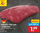 Aktuelles Falsches Filet vom Jungbullen Angebot bei Netto Marken-Discount in Salzgitter ab 1,29 €