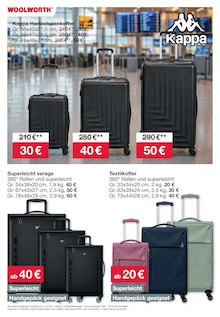 Koffer im aktuellen Woolworth Prospekt (Erfurt) Koffer im Woolworth Prospekt "Aktuelle Angebote" mit 28 Seiten (Erfurt)