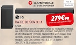 Extra - Promo Barre de son 3.1.1 Promo Barre de son 3.1.1 à 279,90 € dans le catalogue Extra à