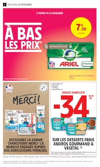 Prospectus Intermarché de la semaine "JUSQU'À 34% D'ÉCONOMIES SUR UNE SÉLECTION DE PRODUITS" avec 2 pages, valide du 13/11/2024 au 24/11/2024 pour Castelnaudary et alentours