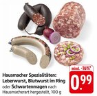 Hausmacher Spezialitäten: Leberwurst Angebote bei E center Homburg für 0,99 €