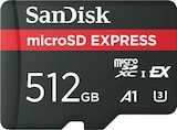 microSD Express 512GB Speicherkarte von SanDisk für 124,00 € bei MediaMarkt Saturn im Angebot microSD Express 512GB Speicherkarte von SanDisk im aktuellen MediaMarkt Saturn Prospekt