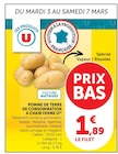 Promo Pomme de terre de consommation à chair ferme à 1,89 € dans le catalogue U Express à Crozon