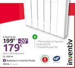 Promo Radiateur à inertie fluide Idana à 179,00 € dans le catalogue Mr. Bricolage à Chambry