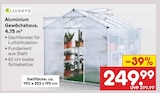 Aluminium Gewächshaus Angebote von Juskys bei Netto Marken-Discount Neu-Ulm für 249,99 €