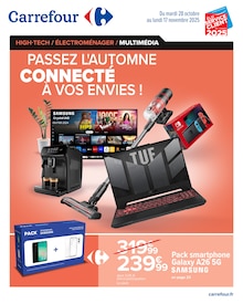 Prospectus Carrefour de la semaine "PASSEZ L'AUTOMNE CONNECTÉ À VOS ENVIES !" avec 1 pages, valide du 28/10/2025 au 17/11/2025 pour Château-Thierry et alentours