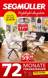 Segmüller Esszimmer im Prospekt 