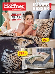 Aktueller Höffner Prospekt mit Bett, "IMMER BESSER!", Seite 1