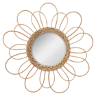 Miroir fleur rotin en promo chez Maxi Bazar Courbevoie à 9,99 €