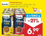 Sanfte Brocken mit Huhn bei Netto Marken-Discount im Thum Prospekt für 6,99 €