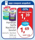 Seife Nachfüllbeutel von Handsan im aktuellen budni Prospekt für 1,39 €