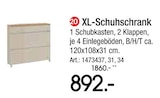 XL-Schuhschrank Angebote bei Zurbrüggen Gütersloh für 892,00 €