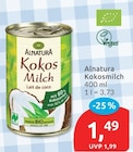 Kokosmilch von Alnatura für 1,49 € bei budni im Angebot Kokosmilch von Alnatura im aktuellen budni Prospekt