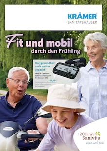 Krämer Sanitätshäuser GmbH & Co. KG Prospekt Fit und mobil durch den Frühling mit 6 Seiten