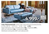 Leder-Wohnlandschaft bei XXXLutz Möbelhäuser im Obernburg Prospekt für 4.999,00 €