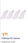 Füßlinge für Damen für 1,99 € bei Action im Angebot Füßlinge für Damen im aktuellen Action Prospekt
