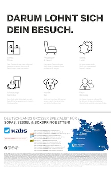 Bügeleisen im Kabs Prospekt "FAMILIENSOFAS SPECIAL" mit 11 Seiten (Osnabrück)