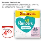 Feuchttücher Angebote von Pampers bei GLOBUS Kerpen für 4,99 €
