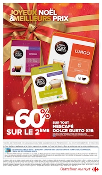 Prospectus Carrefour Market de la semaine "JOYEUX NOËL & MEILLEURS PRIX" avec 2 pages, valide du 03/12/2024 au 15/12/2024 pour Barcelonnette et alentours