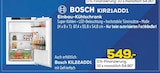 Einbau-Kühlschrank KIR21ADD1 von Bosch im aktuellen EURONICS Prospekt für 549,00 €