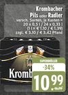 Pils oder Radler Angebote von Krombacher bei E center Langenfeld für 10,99 €