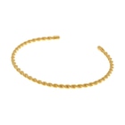 Bracelet jonc en plaqué or torsadé en promo chez E.Leclerc Bracelet jonc en plaqué or torsadé dans le catalogue E.Leclerc