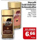 Gold löslicher Bohnenkaffee Angebote von Nescafé bei Marktkauf Bautzen für 6,66 €