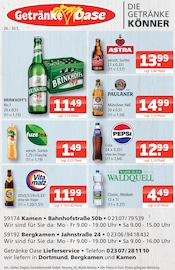Bier im Getränke Oase Prospekt in Kamen Aktueller Getränke Oase Prospekt mit Bier, "Aktuelle Angebote", Seite 1
