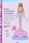Sirène bulles enchantées - Barbie à 27,99 € dans le catalogue La Grande Récré
