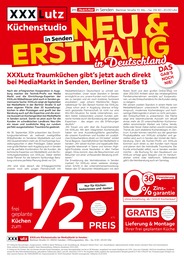 Aktueller XXXLutz Möbelhäuser Möbel & Einrichtung Prospekt für Ebershausen: Küchenstudio mit 2} Seiten, 06.01.2025 - 02.02.2025