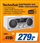 DIGITRADIO 602 DAB+ Internetradio Angebote von TechniSat bei expert Borken für 279,00 €