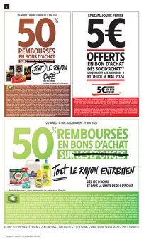 Prospectus Intermarché de la semaine "50% REMBOURSÉS EN BONS D'ACHAT SUR TOUT LE RAYON CAFÉ" avec 2 pages, valide du 07/05/2024 au 20/05/2024 pour Chadrac et alentours