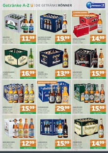 Bier im aktuellen Getränke A-Z Prospekt (Eberswalde) Bier im Getränke A-Z Prospekt "DIE GETRÄNKEKÖNNER" mit 4 Seiten (Eberswalde)