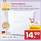 Federkopfkissen Angebote von DEKOR bei Netto Marken-Discount Bergkamen für 14,99 €