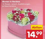 Blumen in Herzbox Angebote bei Netto Marken-Discount Sindelfingen für 14,99 €