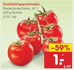 Cocktailrispentomaten im Netto Marken-Discount Prospekt Cocktailrispentomaten im aktuellen Netto Marken-Discount Prospekt für 1,00 €