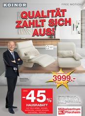 Aktueller Möbelzentrum Pforzheim Prospekt mit Sofa, "QUALITÄT ZAHLT SICH AUS!", Seite 1