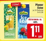 Teegetränk im EDEKA Prospekt Der Grüne Eistee von Pfanner im aktuellen EDEKA Prospekt für 1,11 €