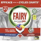 Tablettes lave vaisselle Citron Platinum plus* - FAIRY en promo chez Casino Supermarchés Marignane à 6,09 €