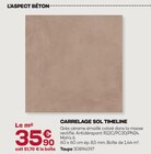 Promo Carrelage sol timeline à 35,90 € dans le catalogue Gedimat à Mortain