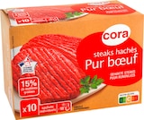 Promo Steaks hachés pur bœuf à 8,92 € dans le catalogue Cora à Armentières