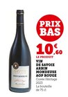 Vin de Savoie Arbin Mondeuse AOP rouge en promo chez Super U Châteaubriant à 10,60 €