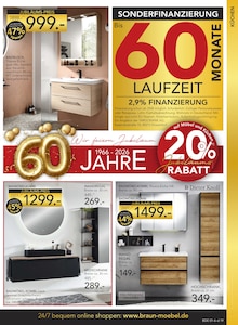 Gartenmöbel im BRAUN Möbel-Center Prospekt "Wir feiern Jubiläum!" mit 24 Seiten (Reutlingen)