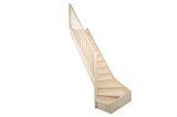 Escalier 1/4 tournant gauche prémonté sapin + rampe "Elma" en promo chez Brico Dépôt Amiens à 499,00 €