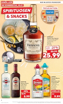 Cognac im Kaufland Prospekt "EXTRA-ANGEBOTE" mit 8 Seiten (Leipzig)