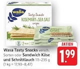 Tasty Snacks Rosemary & Sea Salt im Angebot bei EDEKA in Freiburg Tasty Snacks Rosemary & Sea Salt Angebote von Wasa bei EDEKA Freiburg für 1,99 €